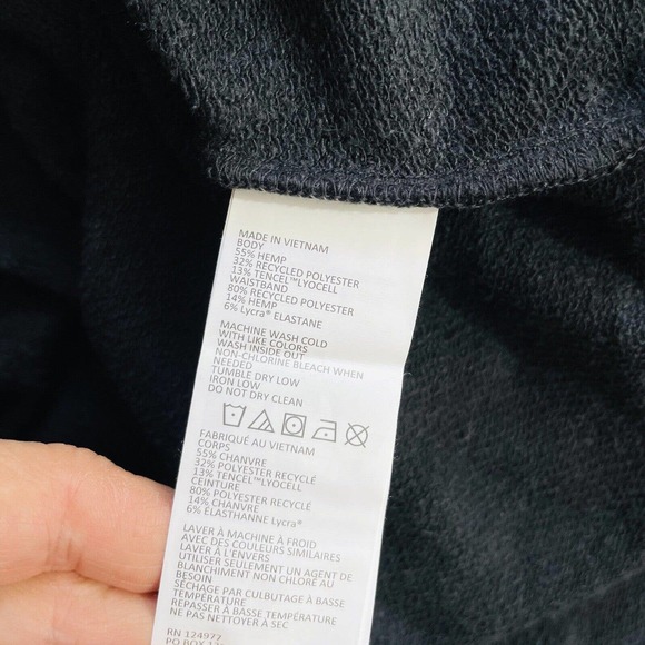 Prana XL Dress Cozy Up Beach Hopper Black Sleeveless Pockets Drawstring NWT New - Picture 11 of 11